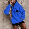 Autumn Winter Fashion Comfortable Warm Long Sleeved Love Printed Pullover Hoodie Casual Sports Loose Fitting Women's Hoodies