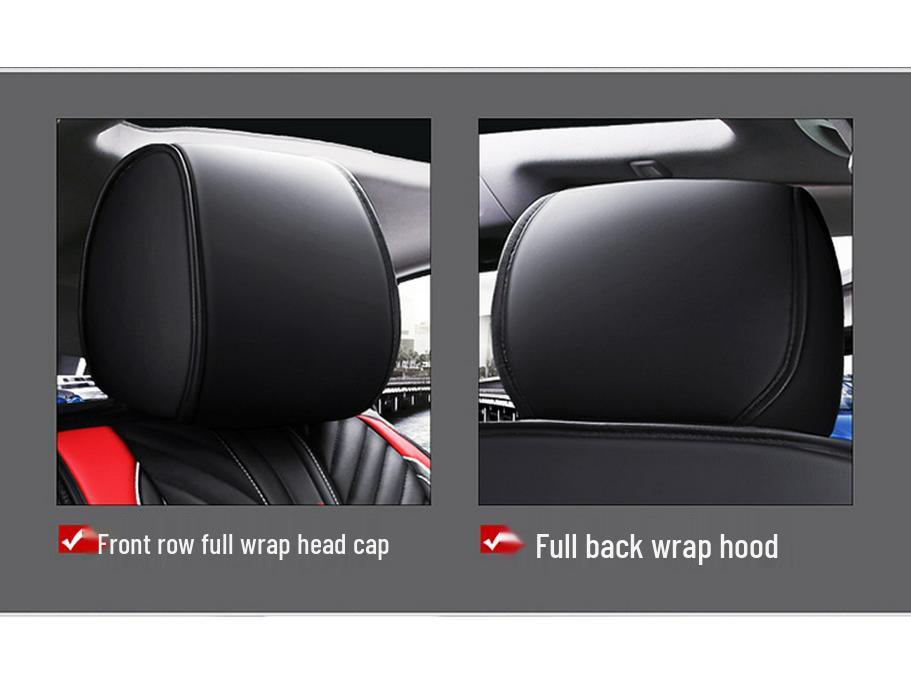 Cuscino Universale in Pelle per Sedile Auto per Quattro Stagioni, Adatto per Piccole Auto, SUV, Veicoli Fuoristrada e Coupé, Compatibile con Cinque Posti
