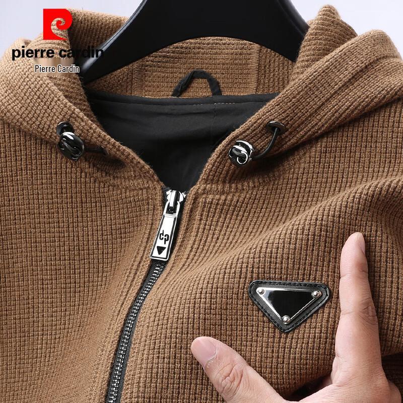 

Pierre Cardin Men s Hooded Knitted Cardigan Sweater XL