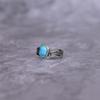 Genuine Turquoise ring drop pear-shaped ring Silver Oxidized Handmade ring Turquoise gemstone ring for women Unique crystal ring Gifts