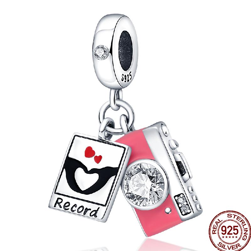 Copper Time Travel Space Travel Camera Bead Pendant Fit 3Mm Original Bracelet Diy Jewelry Gift