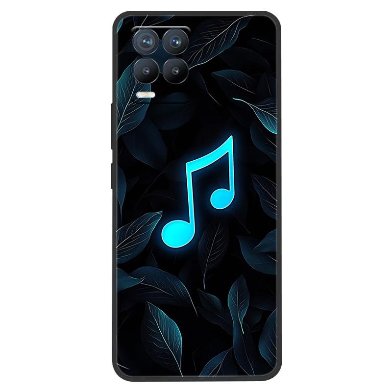Funda para Realme 8 Pintura de Mármol Suave Mate Silicona Trasera para Realme 8 Pro 8i Realme8 4G RMX3085 Carcasa Completa para Teléfono Linda