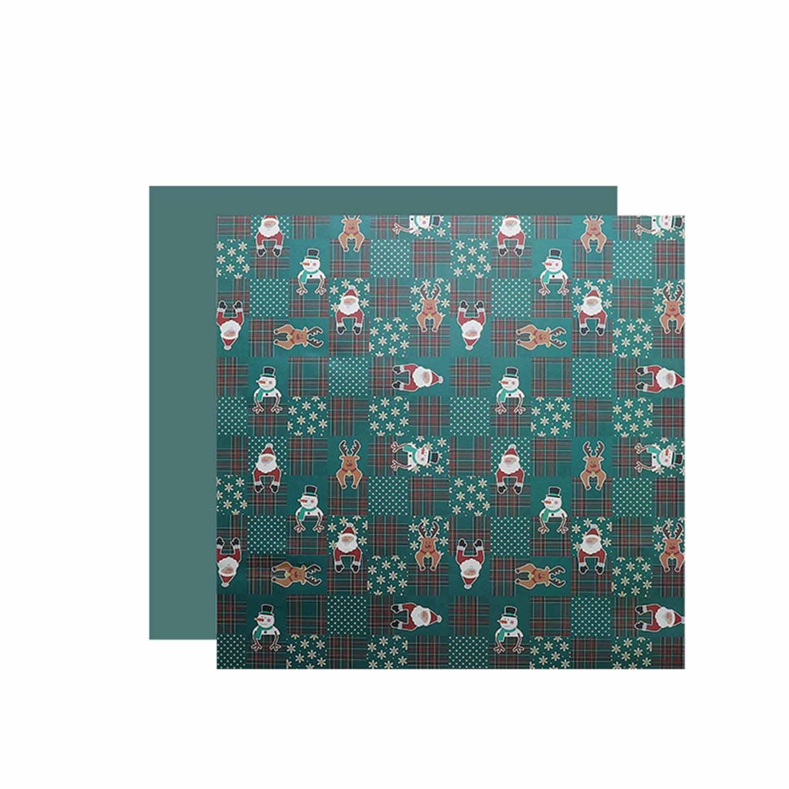 

Рождественская упаковочная бумага, 20 дюймов X 20 дюймов для Рождества, Нового года, зимних праздников One Size зелёный