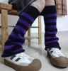 Retro Micro-Flare Gestrickte Beinwärmer mit Streifen - Harajuku Spicy Girl Stil Socken