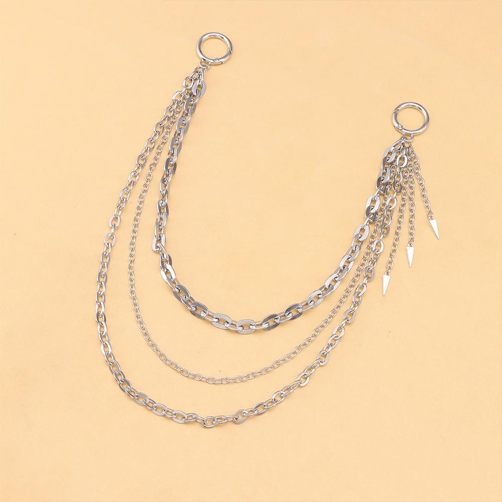 Hip Hop Metal Chain Belt With Lobster Lock For Men And Women Stylish Waist Jewelry