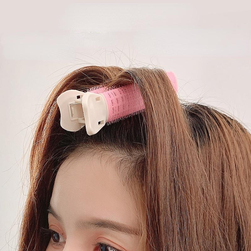 2Pcs Hair Root Clip Korean Fluffy Hairpin Curling Hairpin Bangs Fixed Shape Geometric Exquisite Hair Accessories