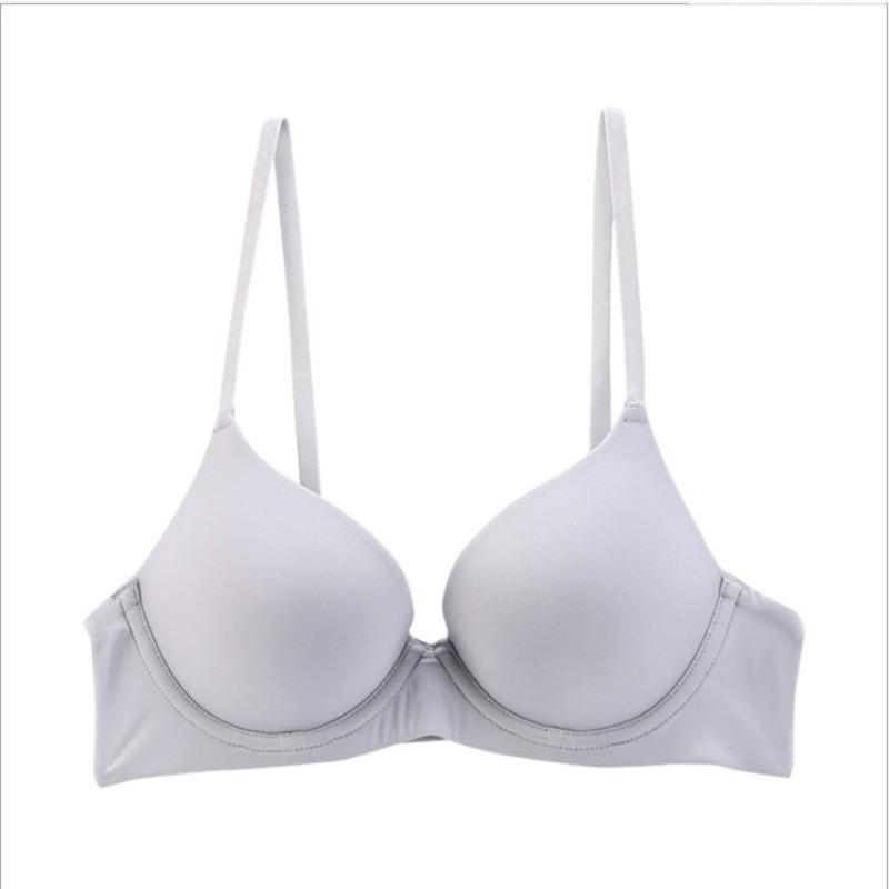 Large Size Underwear, Large Breasts, Small Anti-sagging Women's Seamless and Thin Soft Steel Rings Gather Bras, Bras