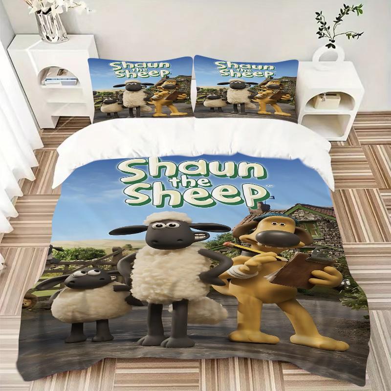 

3pcs Sheep, Farm Bedding Set: Perfect for Bedroom or Guest Room. Soft and Comfortable with No Core Included yy251031098 155x200cm