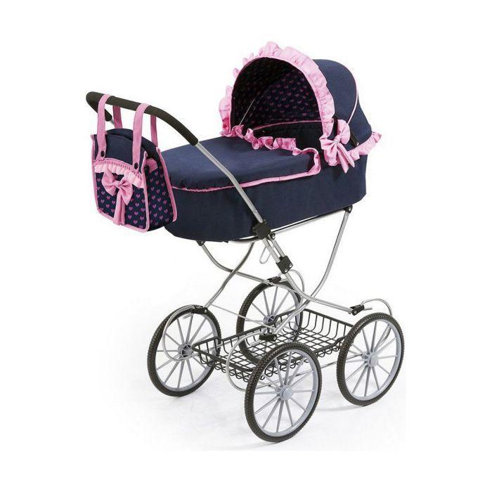 Poussette - Reig - REA12151 - Vintage Bleu - Poupée Jusqu'à 46cm - Pliable Et Réglable