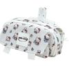 Hello Kitty And Capybara Canvas Storage Bag With Flip Cover For Stationery And Office Supplies
