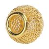 10 Pcs Spacer Beads Round Mesh Hollow Gold Plated   Spacer Beads   Hand Made Beading for Jewelry Making