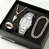 2025 Autumn New Men's Watch, Light Luxury, Niche, High-End, Simple and Fashionable Quartz Wristwatch with Black Large Dial