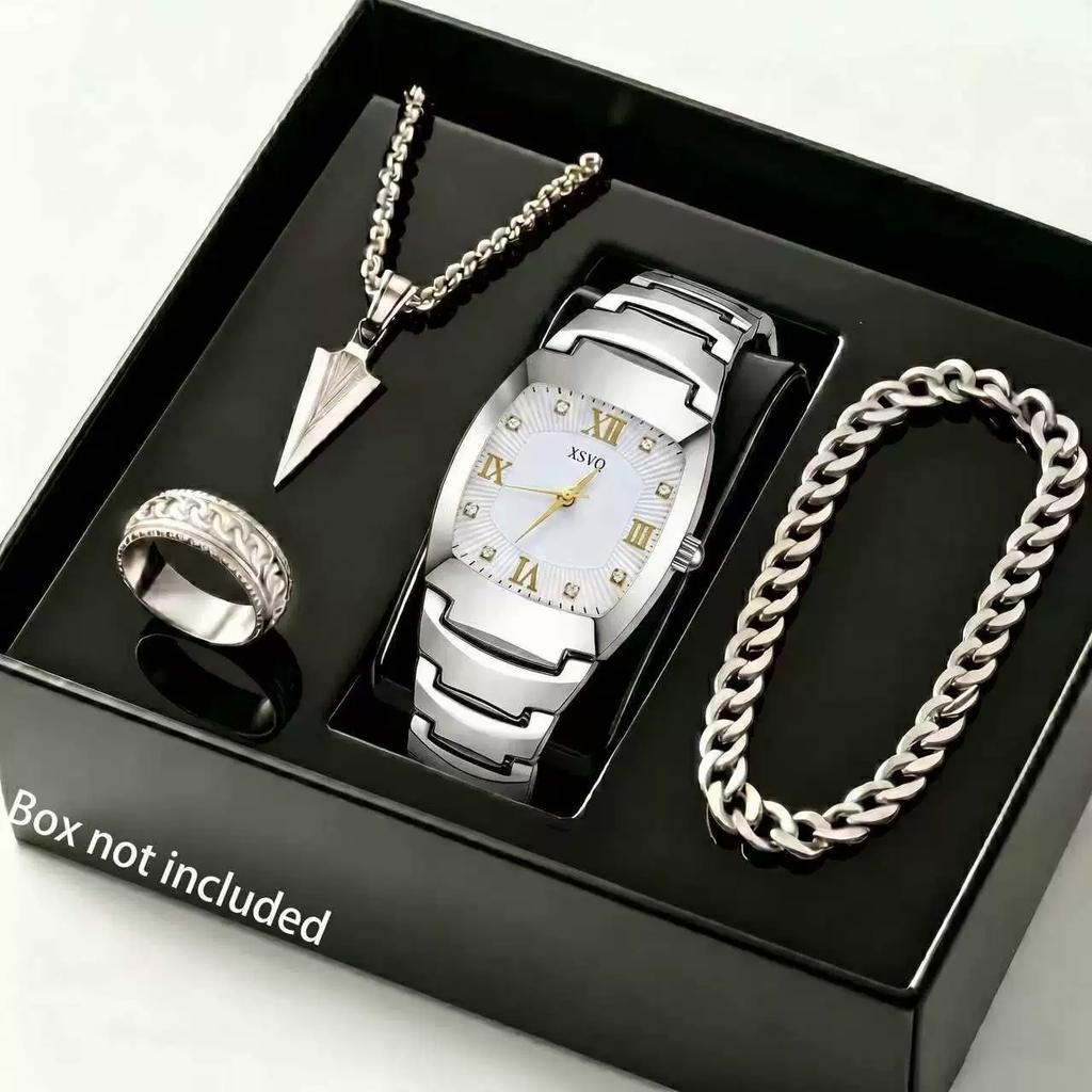 2025 Autumn New Men's Watch, Light Luxury, Niche, High-End, Simple and Fashionable Quartz Wristwatch with Black Large Dial