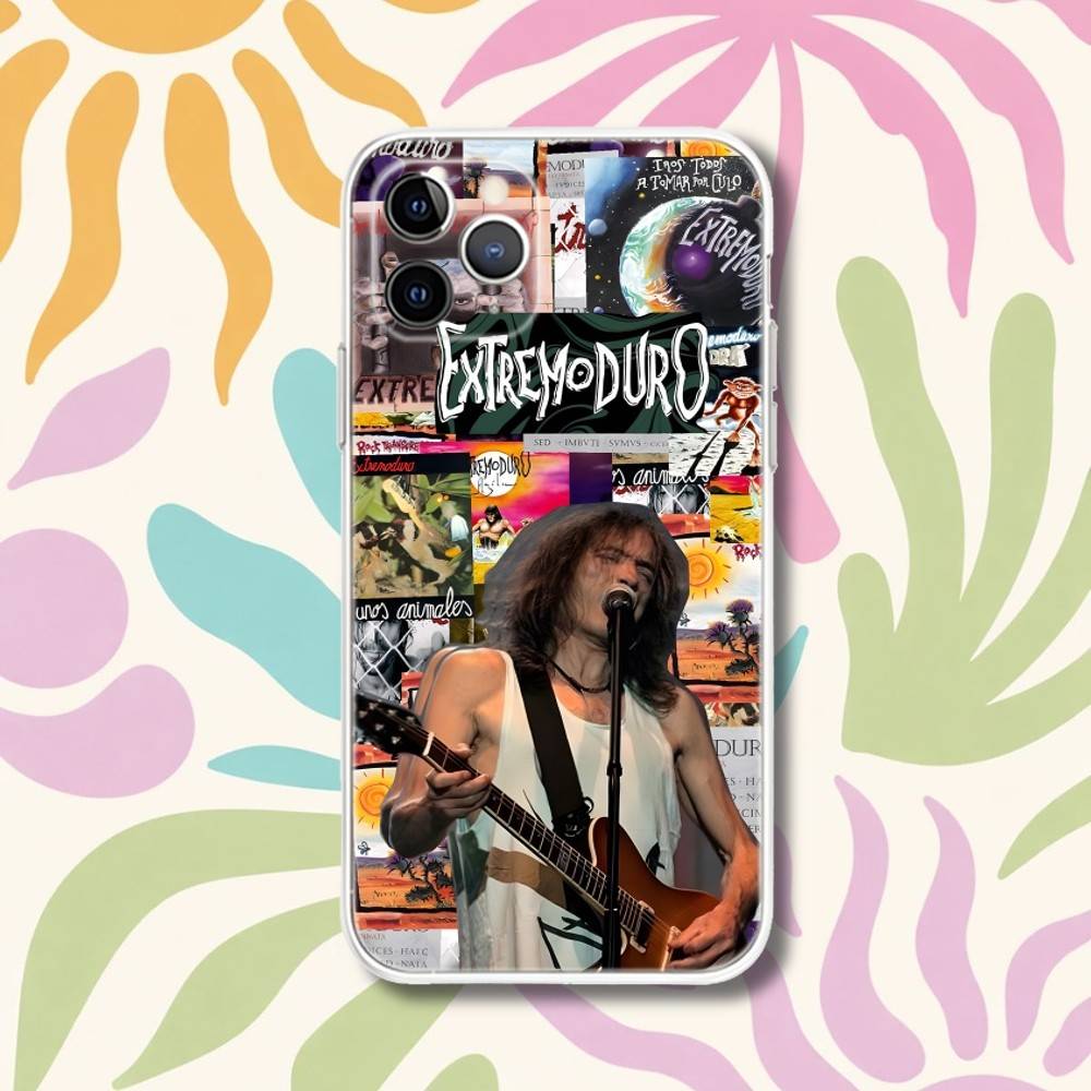 E-Extremoduro Rock Band Transparent Phone Case For iPhone 17,13,15,12,11,14,16 Pro Max Mini 7,8 Plus SE4,17E Air Cover Fundas