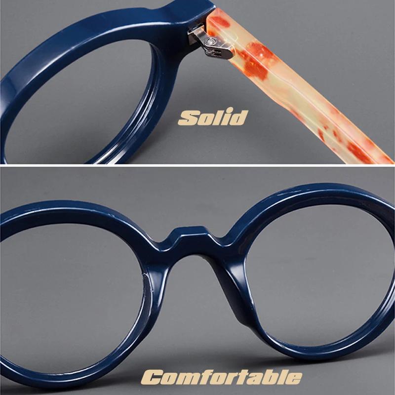 Men Retro Reading Glasses Anti Blue Light Eyewear Trend Ultra-lightweight Round Frame Women Presbyopic Eyeglasses Frame Unisex