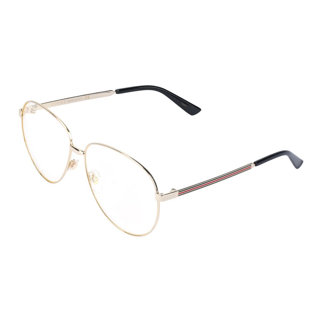Gucci Gold Color Glasses Lens aviator Sunglasses Men's GG0138S-003