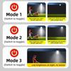 Waterproof Solar Clamp On Lights 3 Lighting Modes Human Body Sensing Motion Sensor Lights Portable Clip On Solar Clip Light