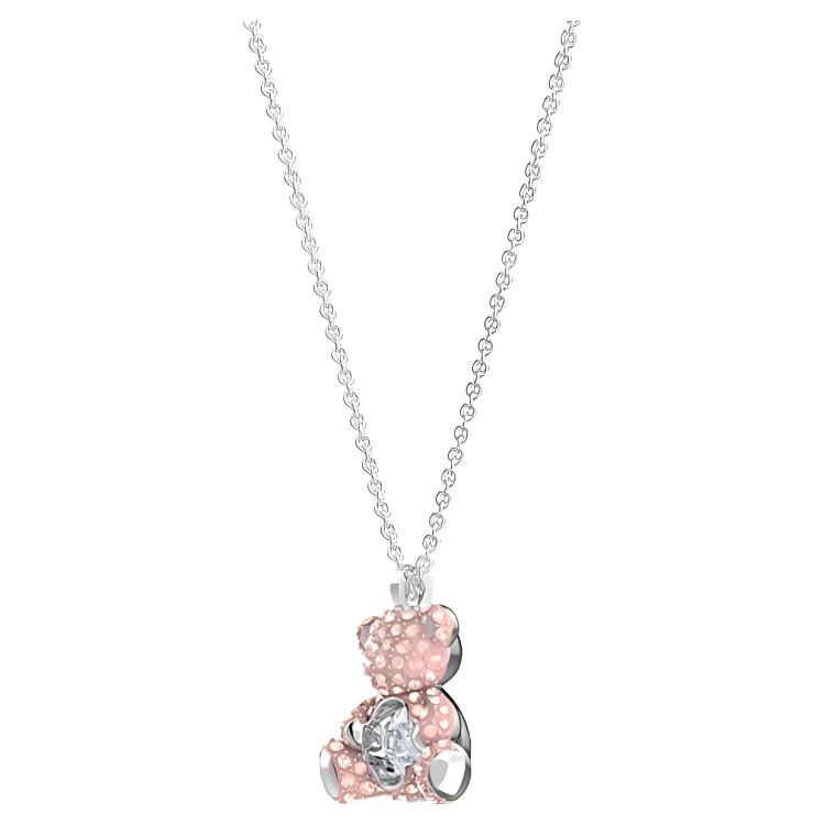 Swarovski Teddy Sparkling Teddy Bear Cute Fun Necklace Women Necklace Pink 5599168