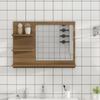Day and Night - Day and Night Bathroom Mirror Oak Brown Plywood 60x10.5x45 Cm