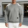 Men's Plaid Crewneck Top for Casual Versatile Everyday Wear