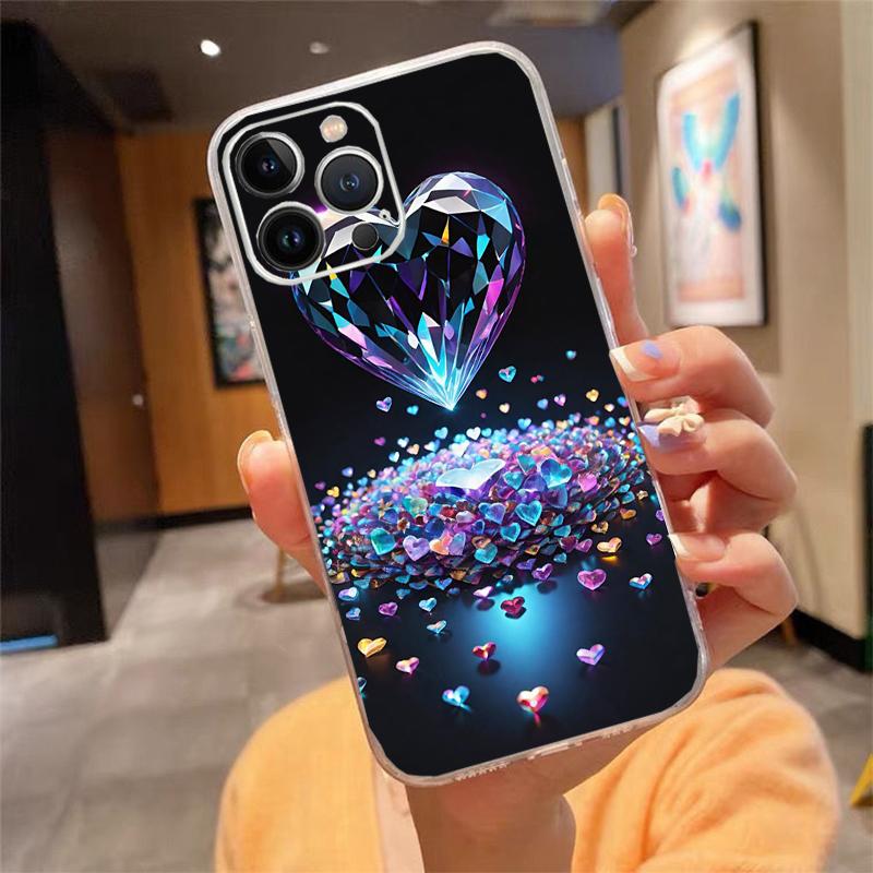 Phone Case For Iphone 17ProMax 17 Pro Air 16 15 14 13 Pro Max 16 15 14 13 Pro 15Plus Love Pink Heart