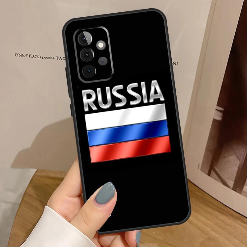 Russian Flag Case For Samsung Galaxy A15 A16 A17 A26 A36 A56 A55 A35 A52 A32 A12 A53 A33 A13 A14 A34 A54