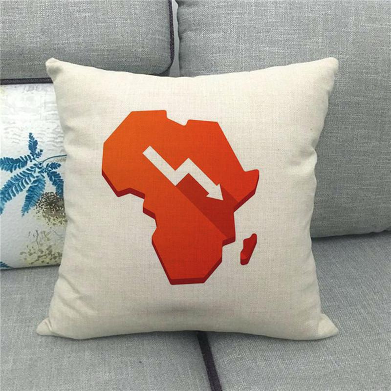 African continent thumbnail Digital printing short plush pillow covers for car sofa office cushion cover home goods 60x60cm