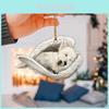 New Dreamy Angel Wings Car Mirror Accessory For Dog Lovers Festive Decoration