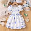 Girls Fashion Dress Summer Children Super Fairy Floral Princess Dress