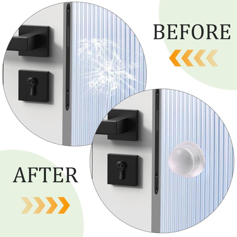 Door Stopper Silicone Handle Bumpers Self Adhesive Mute Anti-Shock Protection Porte Pad Home Improvement Wall Protector Pad