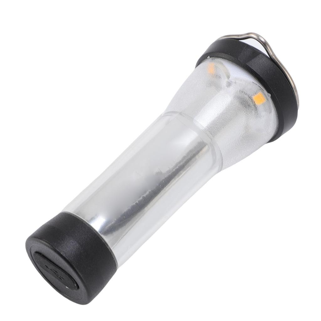 Camping Lantern Light Water Proof Miniature Lamp Flashlight for Outdoor Adventures Silver