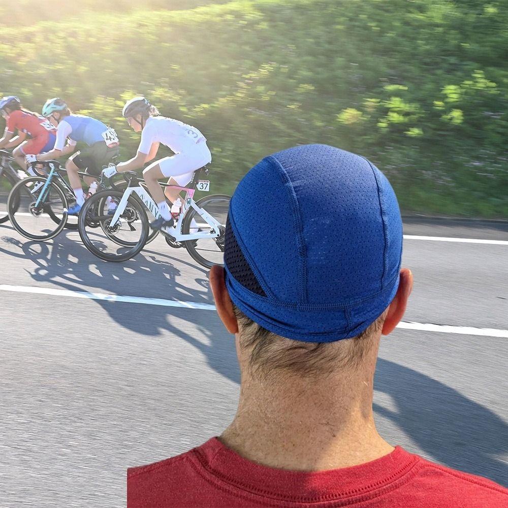 Quick Dry Cycling Caps Sun Protection Running Sports Hat Helmet Inner Cap  Summer Riding