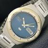 GENUINE VINTAGE SEIKO 5 AUTOMATIC JAPAN MENS ORIGINAL DIAL WATCH A702432-5