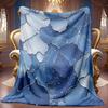 Cozy High-Quality Digital Print Fleece Blanket with a Starry Sky Design, Ideal for Cooling, Made from Soft And Breathable 100% Polyester, Suitable for