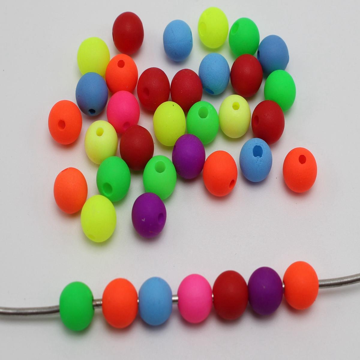 

Смешанные матовые неоновые акриловые круглые бусины 3мм 4мм 5мм 6мм 8мм 10мм гладкий шарик