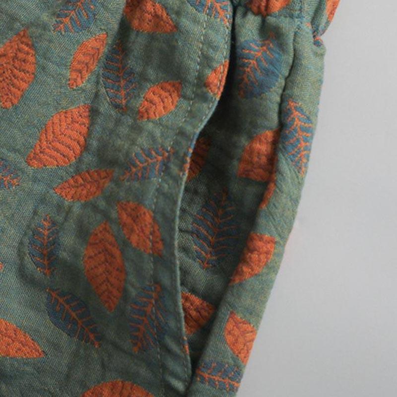 Pantalones Cortos Mujer Algodón Verano Versátil Vintage Sueltos Talla Grande Casual Pantalones de Pierna Ancha Shorts