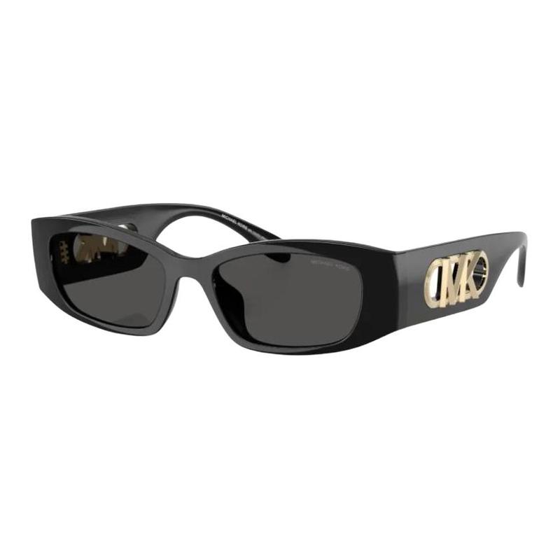 MICHAEL KORS Temple Logo Acetate Cat Eye Sunglasses Women s Black