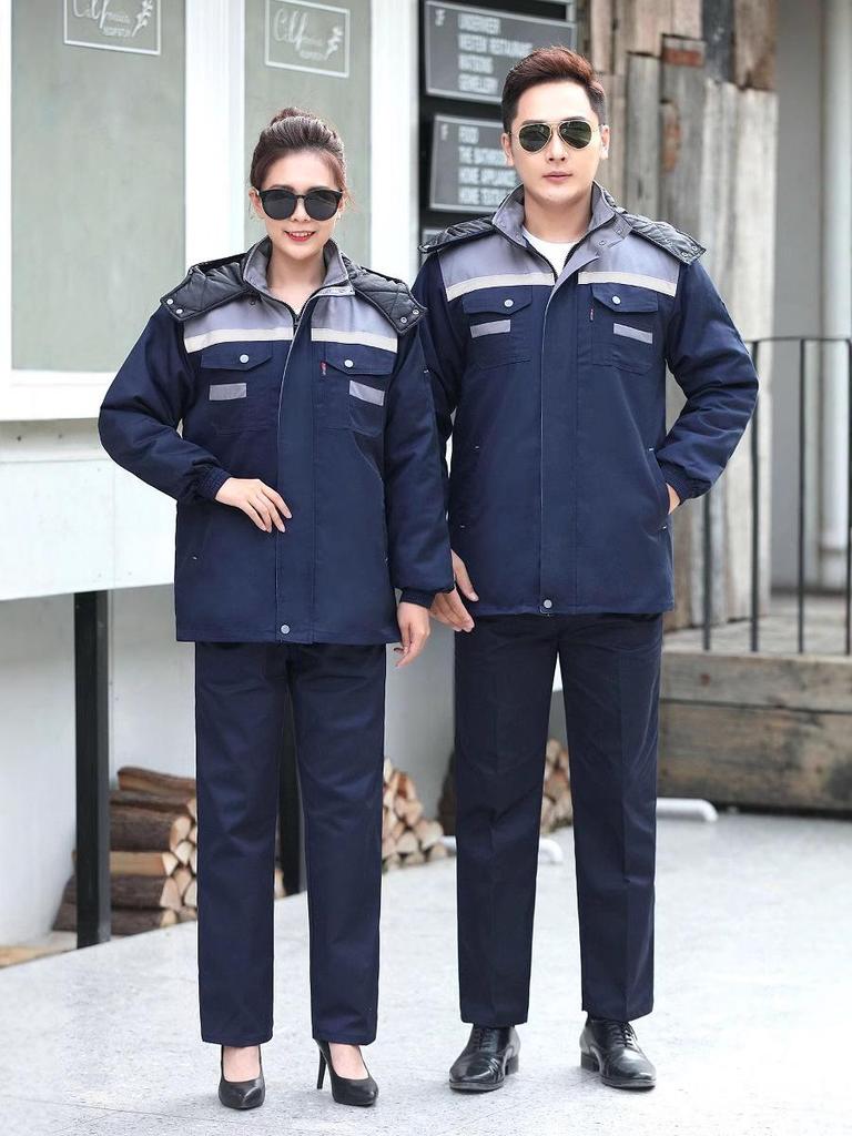 Thick Winter Cotton-Padded Work Jacket for Cold Weather Protection