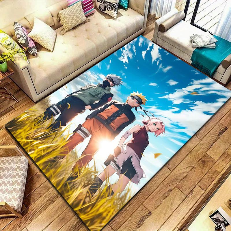 Naruto Team Celebration Carpet Rug For Living Room Bedroom Home Sofa Decoration,kids Play Nonslip Floor Mat