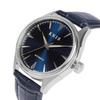 KNIS Automatic Watch for Sapphire 10 ATM Water Mechanical Deep Blue Leather (Nis) Japanese-made Men, Crystal, Resistance, Movement, Blue, Strap,