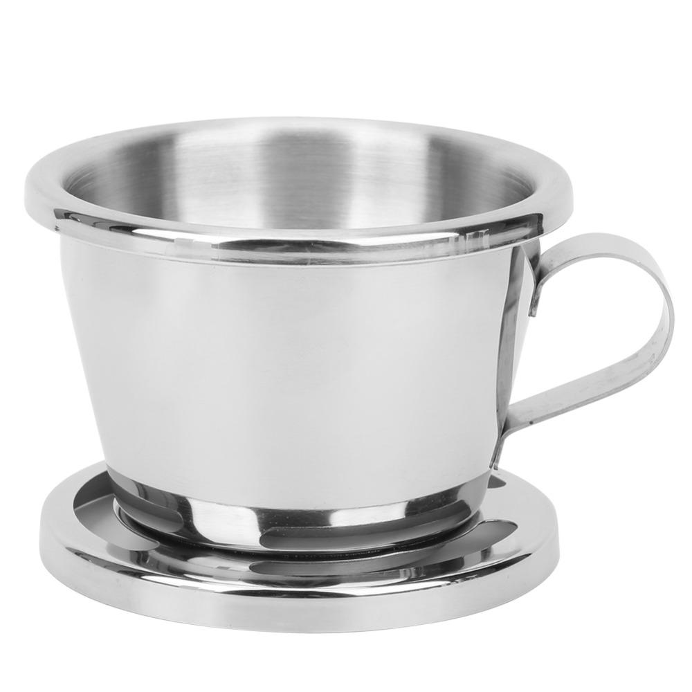 Detachable Water Segregator Coffee Drip Pot Stainless Steel Coffee Maker Outdoor Use