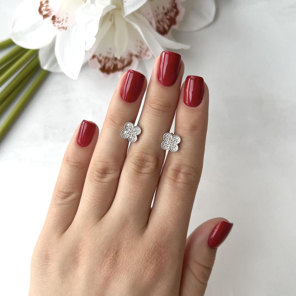 Silver Earrings with Cubic Zirkonia (2147961)