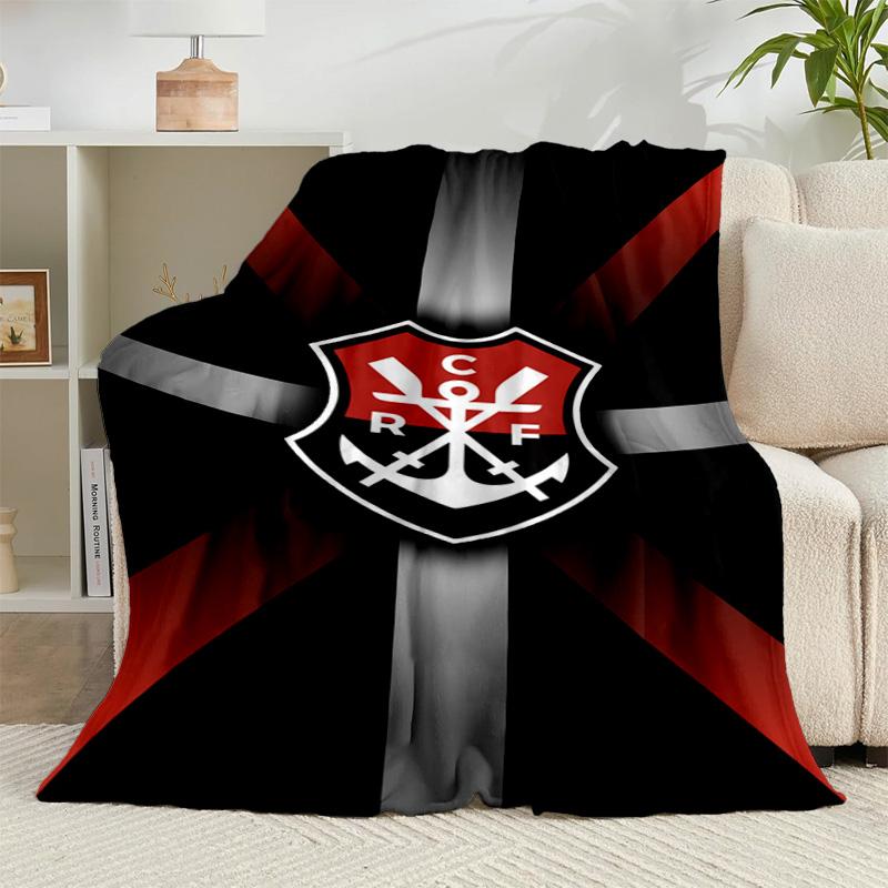 1 pièce Couverture en Flanelle Emblème de Club de Football Cadeau, Convient aux Hommes et aux Femmes, Douce Idéale pour les Lits et le Canapé, Cadeau d'Anniversaire ou de Noël