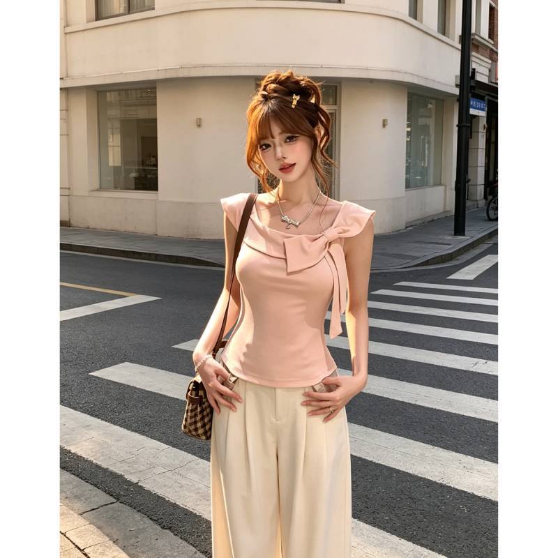 Cotton Short Sleeve T Shirt For Women With Round Neck Casual Summer Top