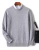 Men's 100% Pure Wool Cashmere Crew Neck Sweater for Autumn and Winter
