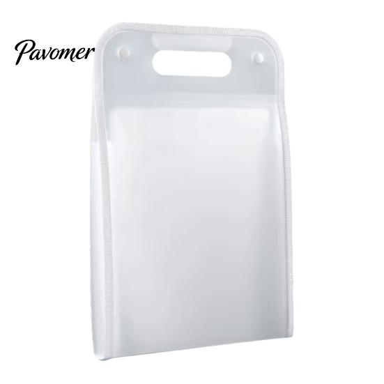 Thick Stitched Carrying Handle Folder Translucent Vertical Expanding File Organizer with 13 Pockets, Accordion Folders Reinforced Labels, A4