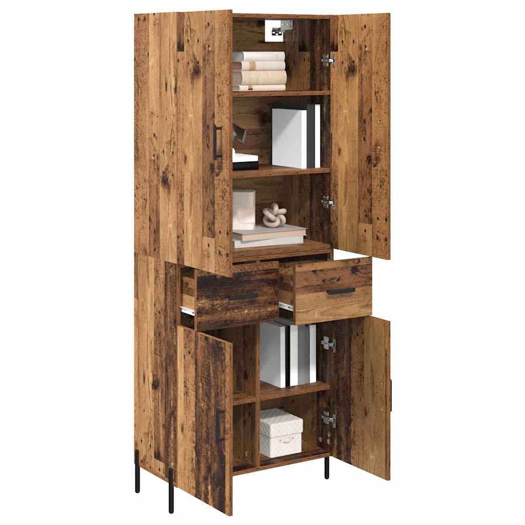 Highboard Reclaimed Wood 69.5 x 34 x 180 cm Particleboard