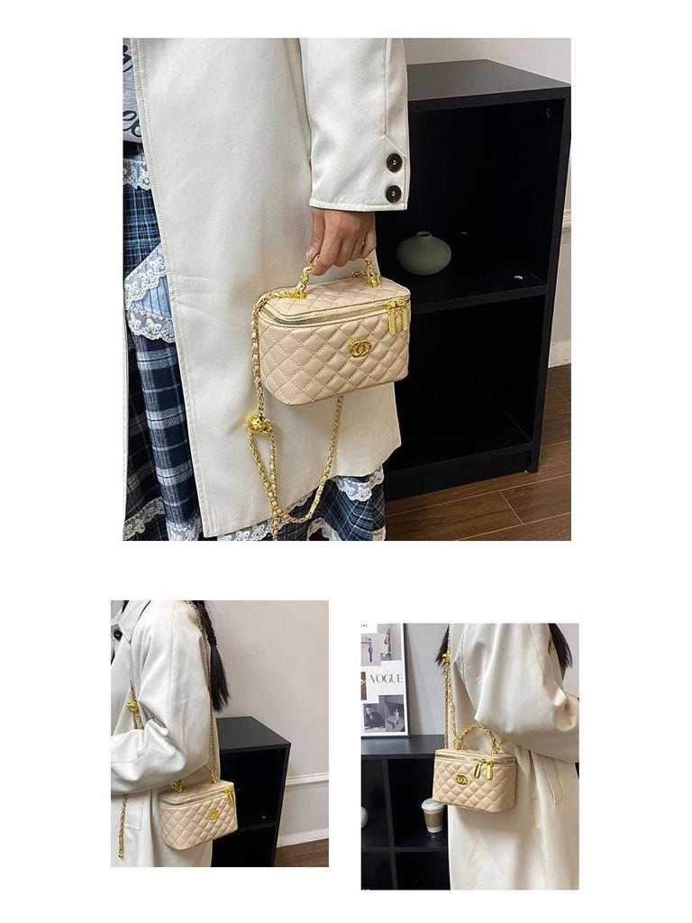 Plaid Women's Chain Bag - Autumn Design, High-End, Large Capacity Crossbody & Handbag