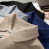 Fanzhen Men's 100% Cashmere Polo Sweater