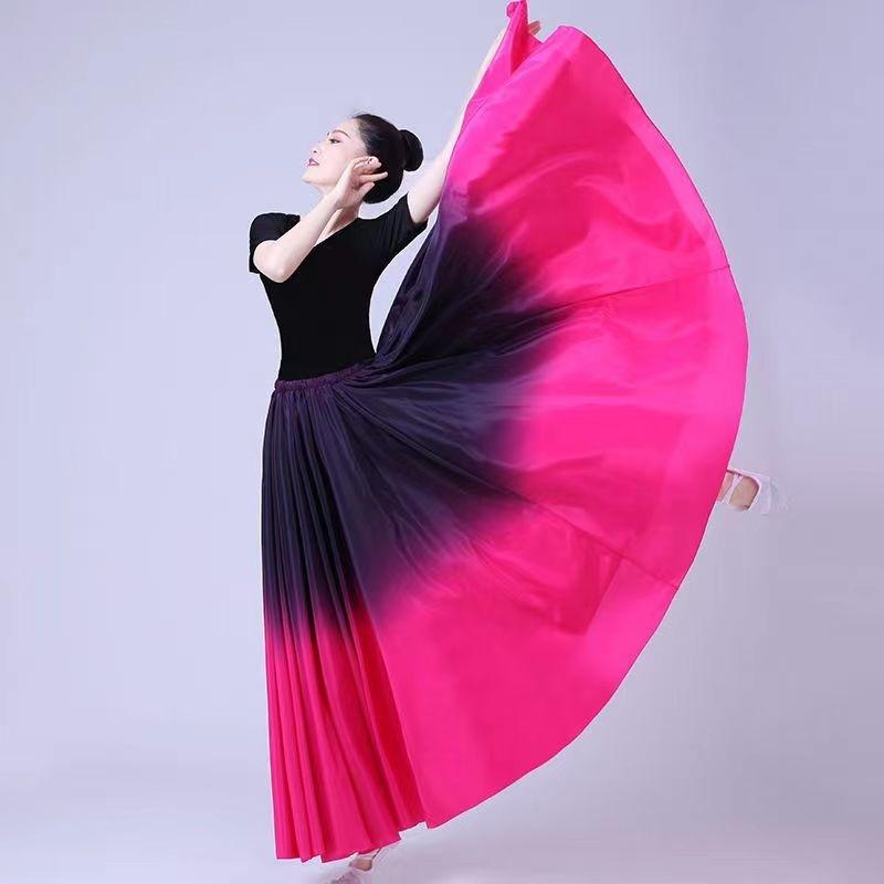 Performance Dress Female Long Skirt Performer Dresses Women Stage Performance 360 Degree Dancing Skirts Costumes Female